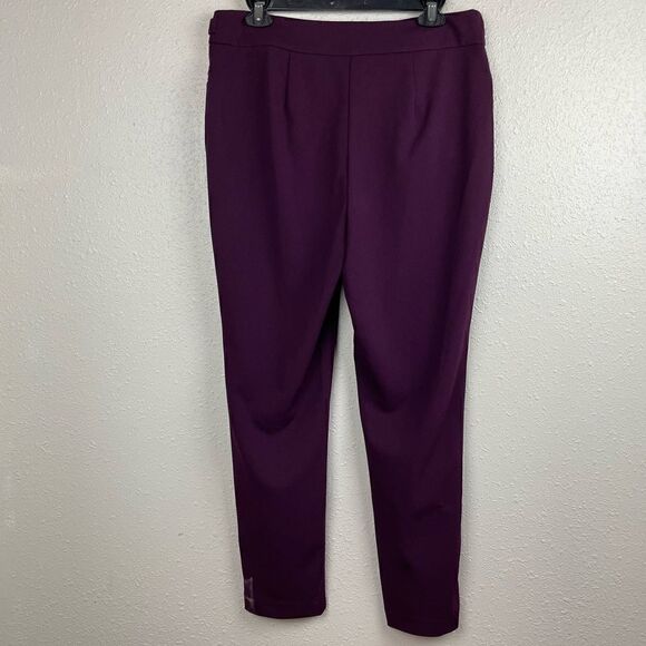 Calvin Klein Purple Stretch Fit Pants Size 10 EUC - Picture 4 of 7